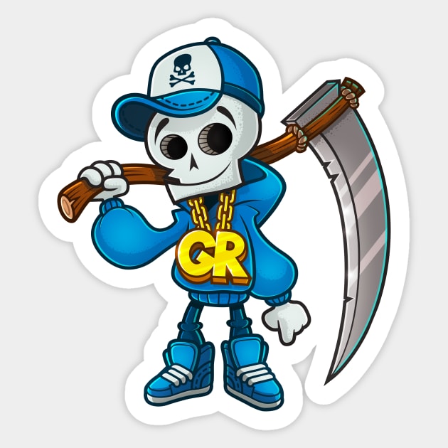 Little Grim Reaper Halloween Sticker by RemcoBakker